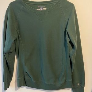 Champion green crew neck sweater